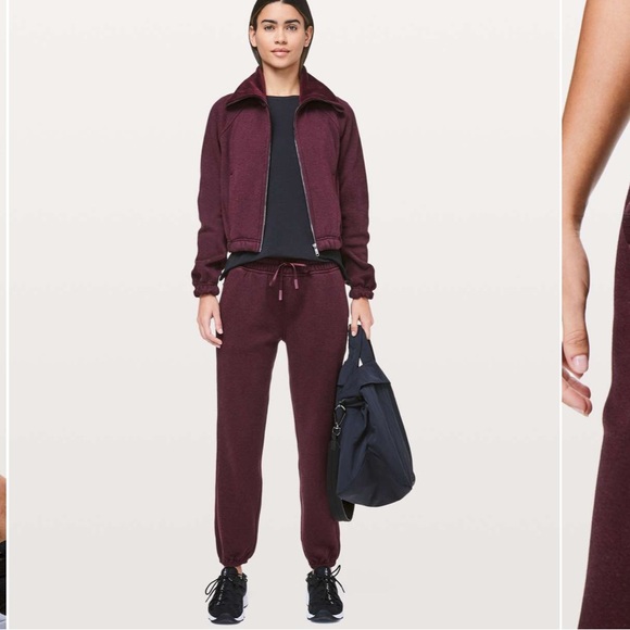 Lululemon Plush Times Jogger Pant 27”  Heathered Dark Adobe W5BG7S Size 10 - Picture 13 of 13